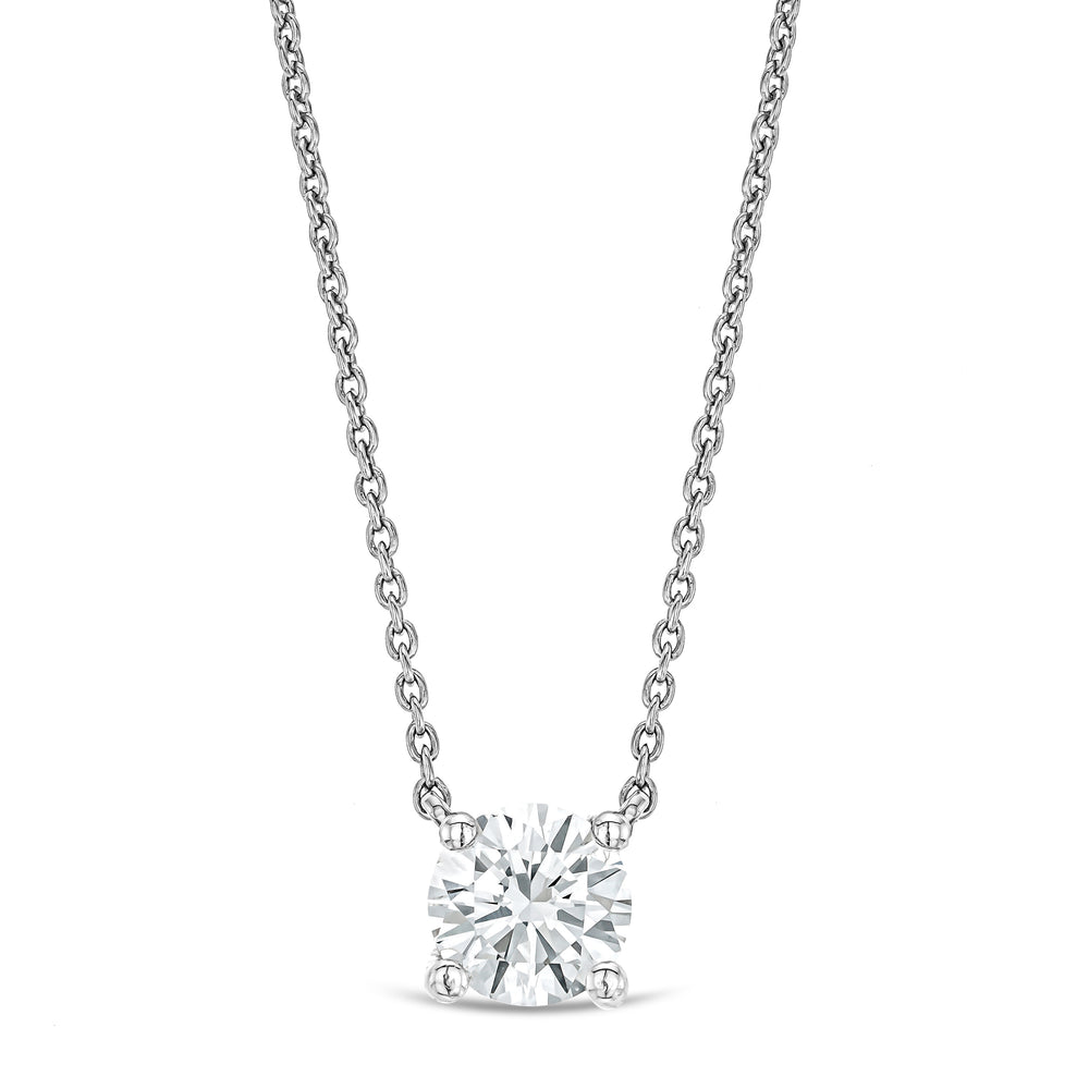 Wanderlust Floating Lab Diamond Solitaire Necklace 0.33ct H/SI in Silver