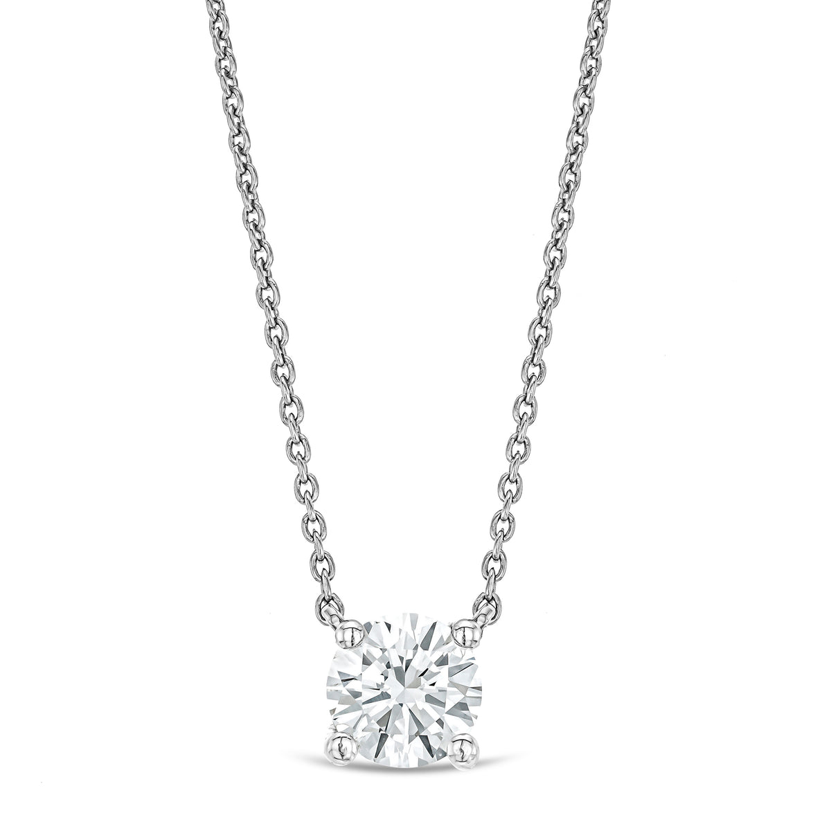 Wanderlust Floating Lab Diamond Solitaire Necklace 0.33ct H/SI in Silver