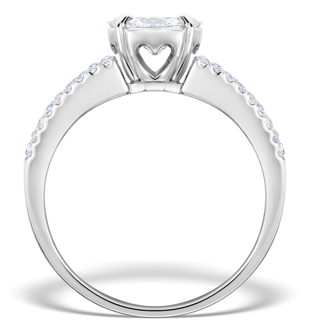 Engagement Ring Galileo 2.00ct Look H/SI Diamonds Platinum S3474