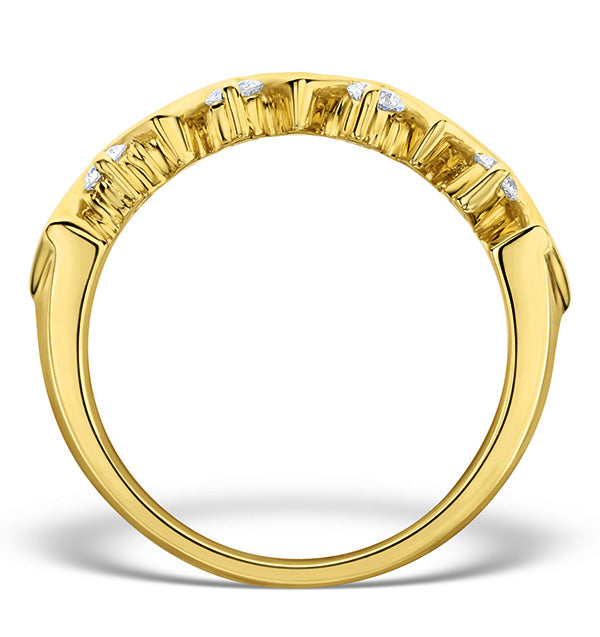 Diamond 0.50ct And 18K Gold Half Eternity Ring - N4498