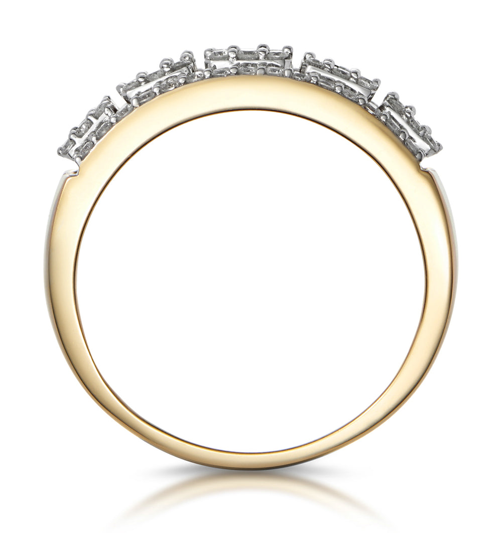 0.85ct Diamond Asteria Collection Baguette Eternity Ring in 18K Gold