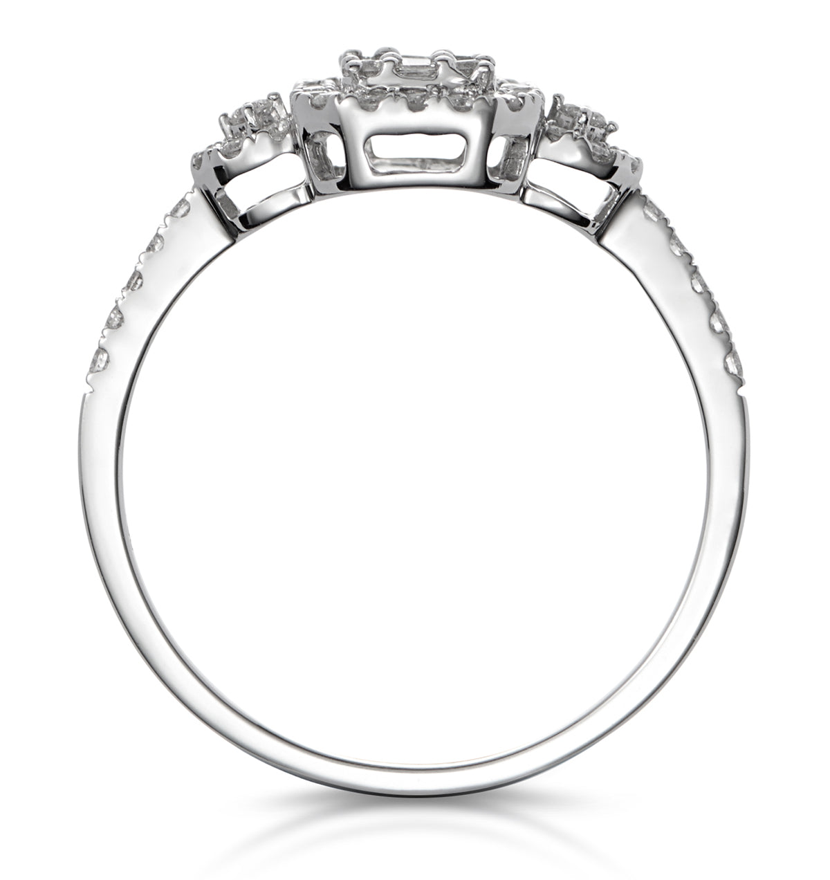 0.50ct Vintage Asteria Collection Diamond Ring in 18K White Gold