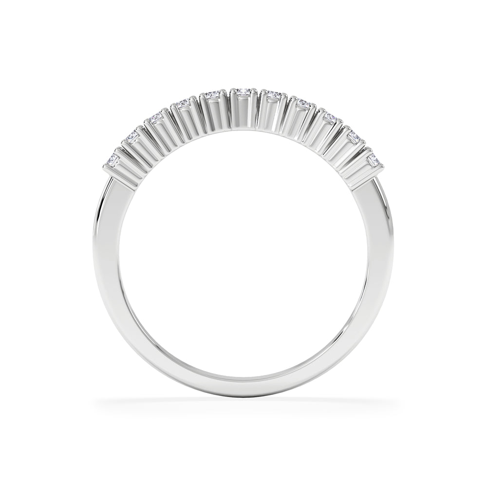 Half Eternity Ring 0.30CT Lab Diamond 9K White Gold
