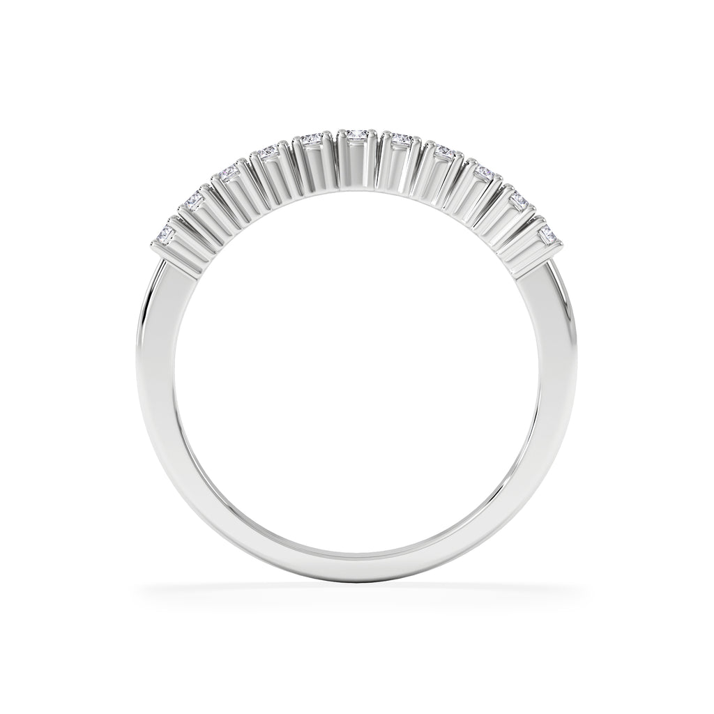 Twilight Lab Diamond Half Eternity Ring 0.30ct in 9K White Gold