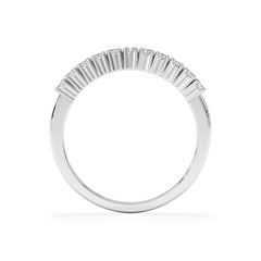 Twilight Lab Diamond Half Eternity Ring 0.30ct in 9K White Gold