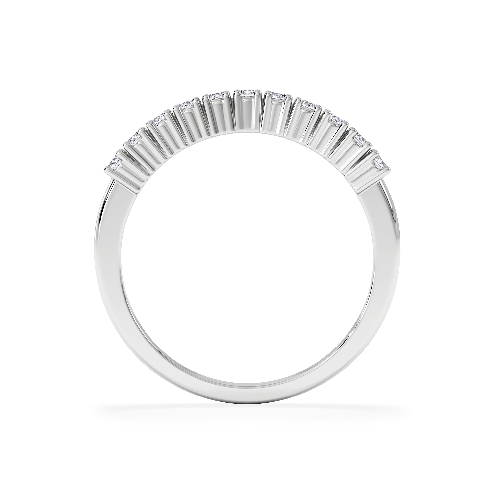 Half Eternity Ring 0.30CT Lab Diamond 9K White Gold