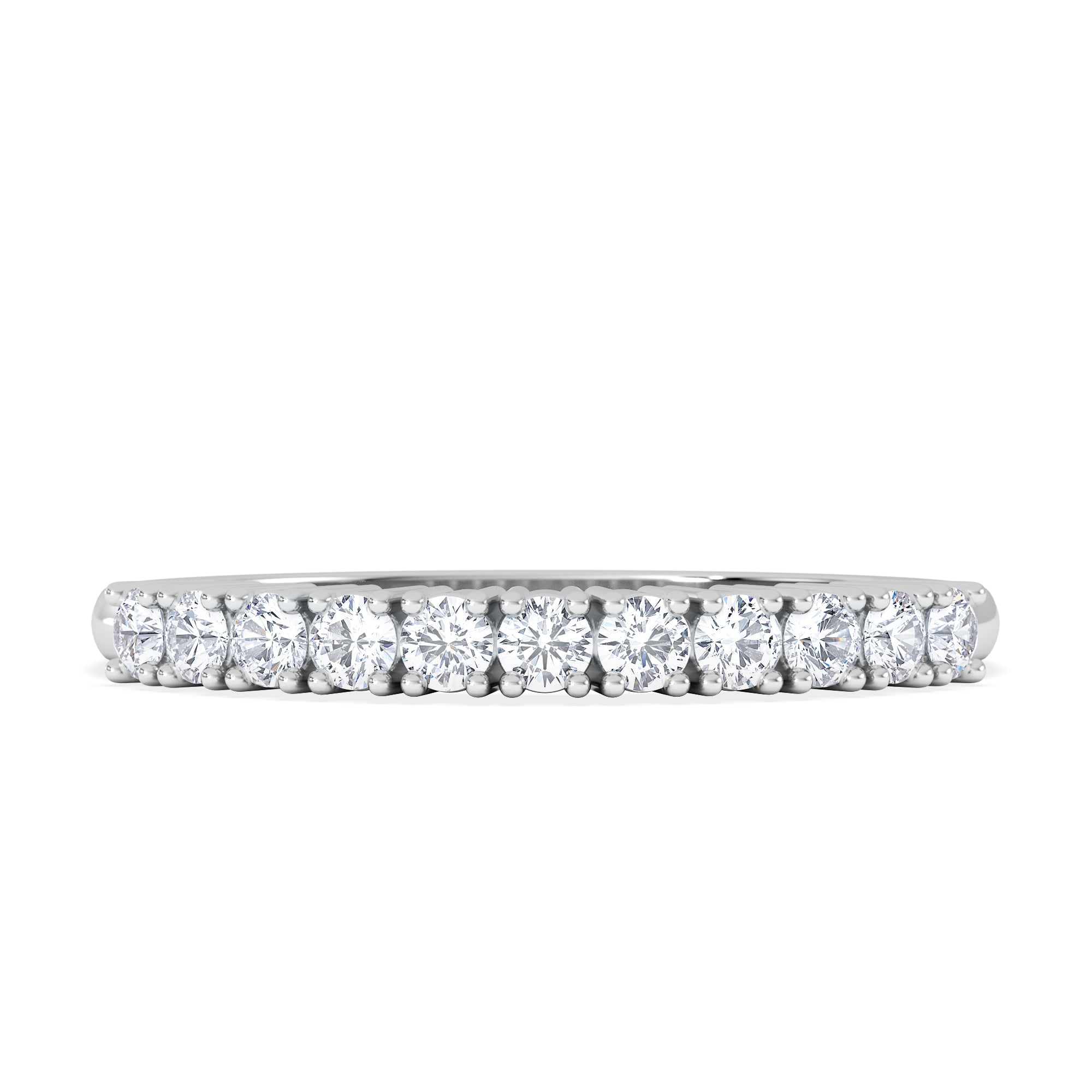 Half Eternity Ring 0.30CT Lab Diamond 9K White Gold