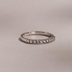Twilight Lab Diamond Half Eternity Ring 0.30ct in 9K White Gold