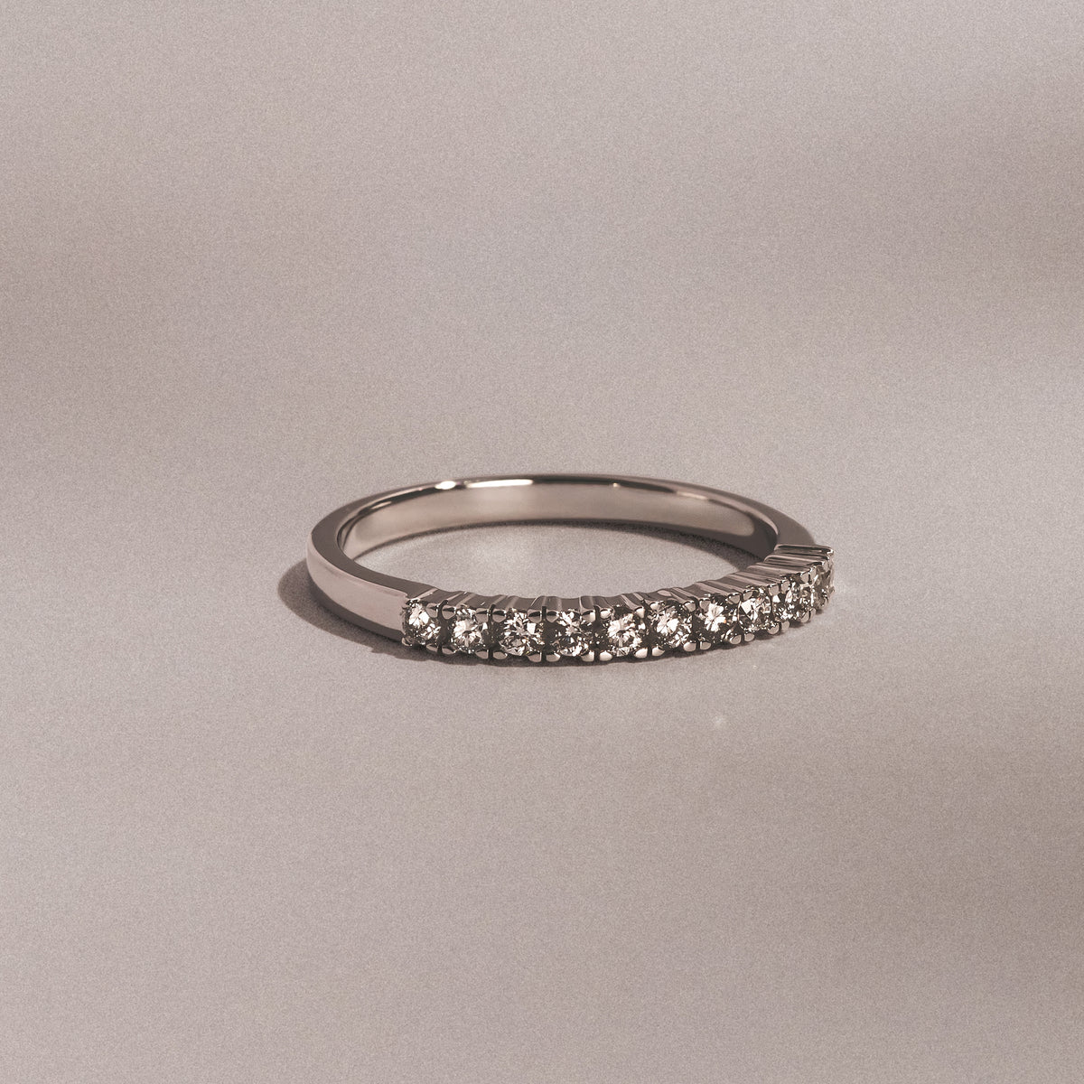 Half Eternity Ring 0.30CT Lab Diamond 9K White Gold