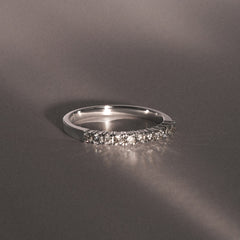 Twilight Lab Diamond Half Eternity Ring 0.30ct in 9K White Gold