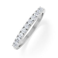 Twilight Lab Diamond Half Eternity Ring 0.30ct in 9K White Gold