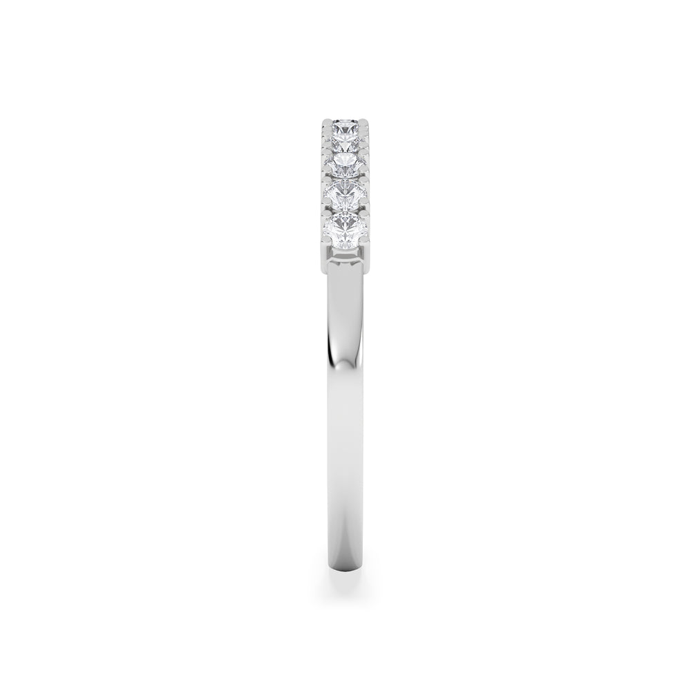 Twilight Lab Diamond 0.30ct H/SI Half Eternity Ring in 925 Silver