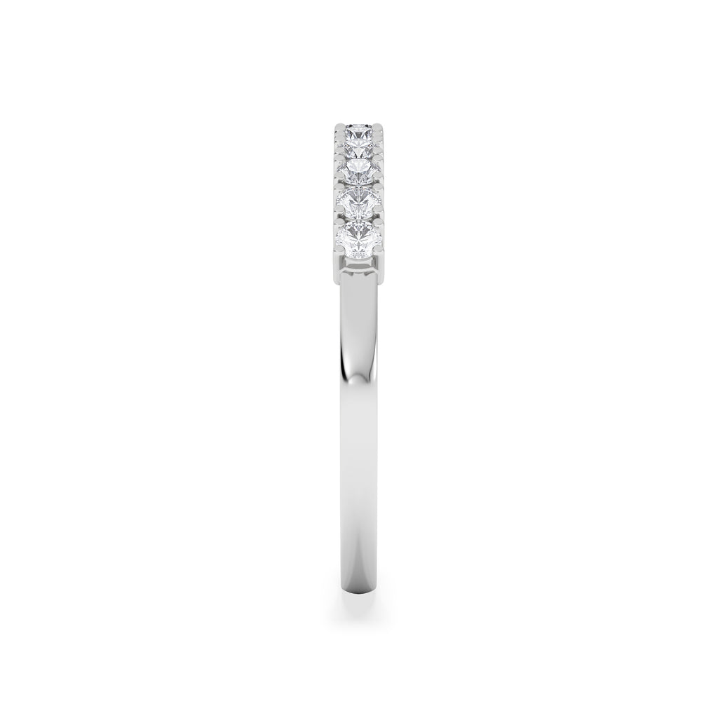 Twilight Lab Diamond 0.30ct H/SI Half Eternity Ring in 925 Silver