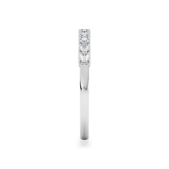 Twilight Lab Diamond 0.30ct H/SI Half Eternity Ring in 925 Silver