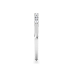 Twilight Lab Diamond Half Eternity Ring 0.15ct in 9K White Gold