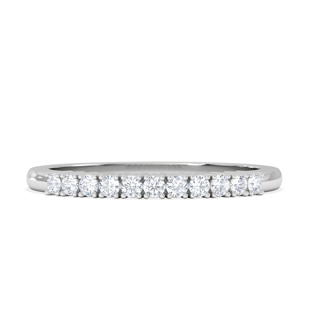 Twilight Lab Diamond Half Eternity Ring 0.15ct in 9K White Gold