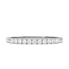 Twilight Lab Diamond Half Eternity Ring 0.15ct in 9K White Gold