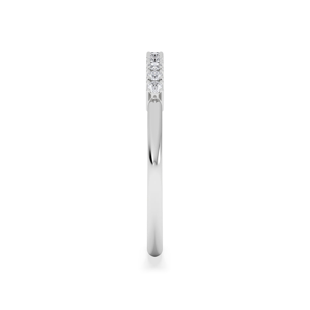 Twilight Lab Diamond 0.15ct H/SI Half Eternity Ring in 925 Silver