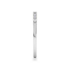 Twilight Lab Diamond Half Eternity Ring 0.15ct in 925 Silver