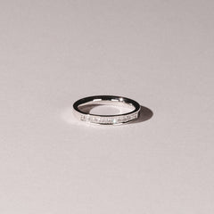 Eterna Lab Diamond Princess Cut Half Eternity Ring 0.50ct H/SI in 925 Silver