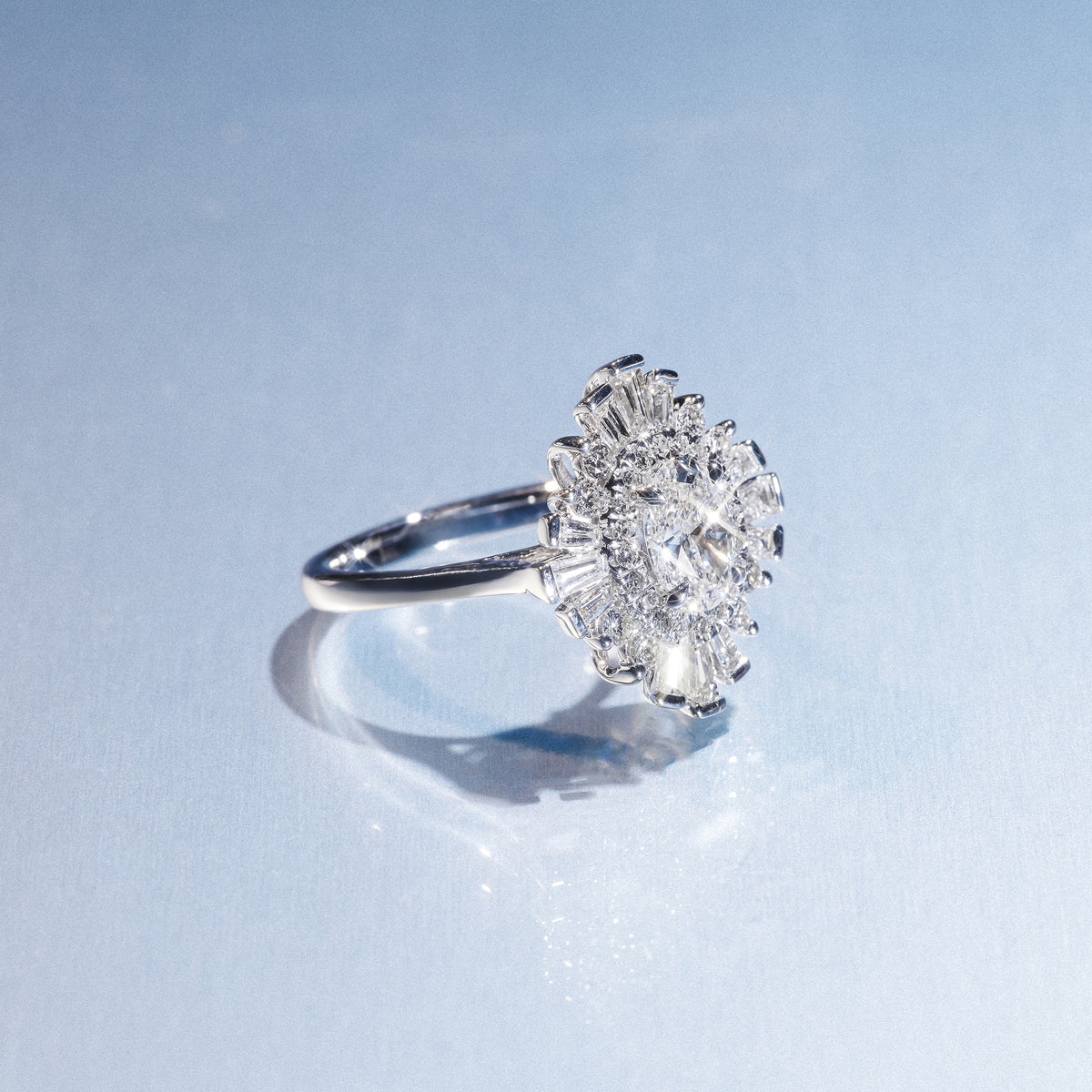 The Radiance Lab Diamond Ring 2.00ct H/SI Set in 9K White Gold