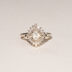 The Radiance Lab Diamond Ring 1.08ct H/SI Set in 9K Gold