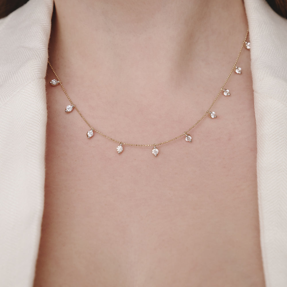 Vivara Lab Diamond Necklace 2.00ct H/SI in 9K Yellow Gold
