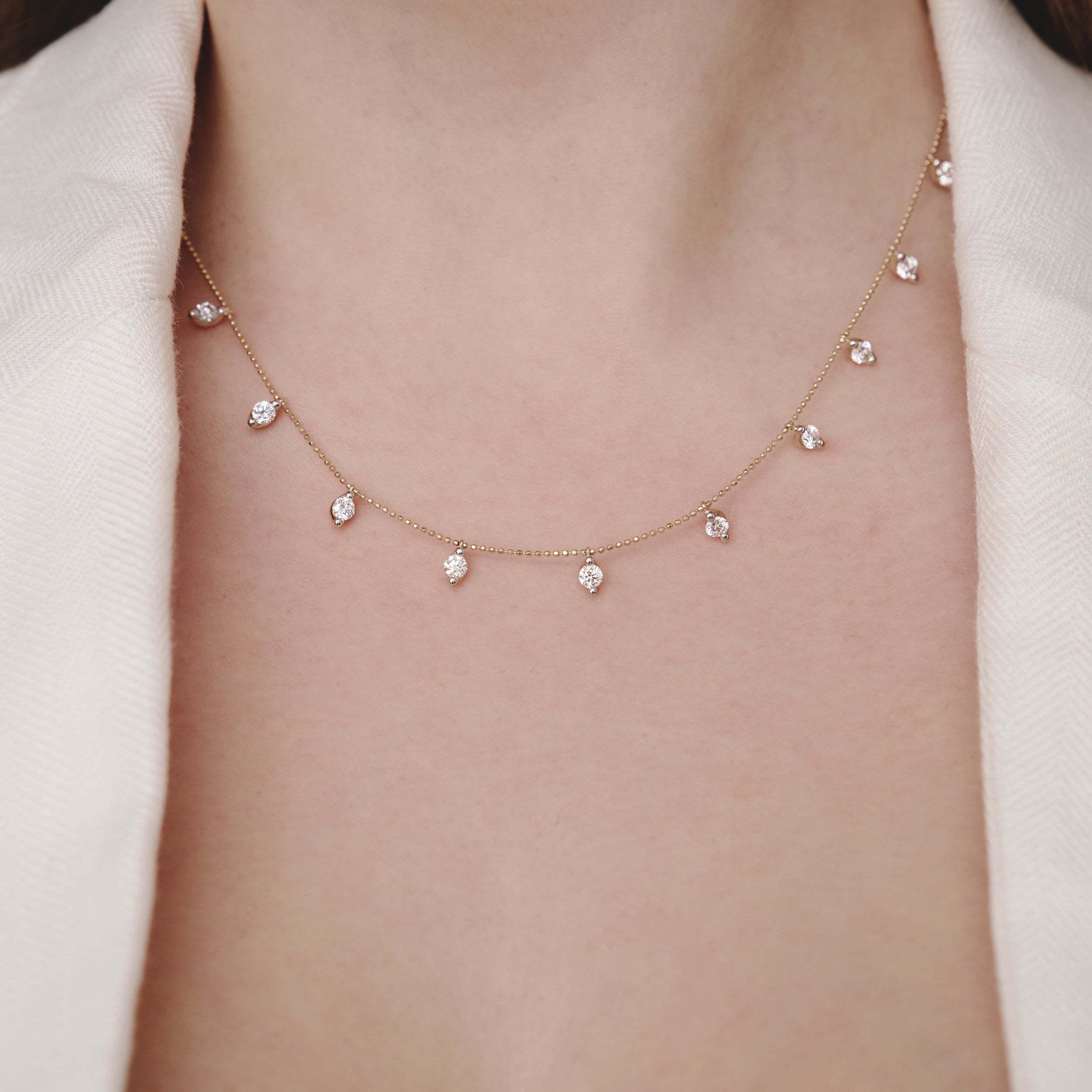 Vivara Lab Diamond Necklace 2.00ct H/SI in 9K Yellow Gold