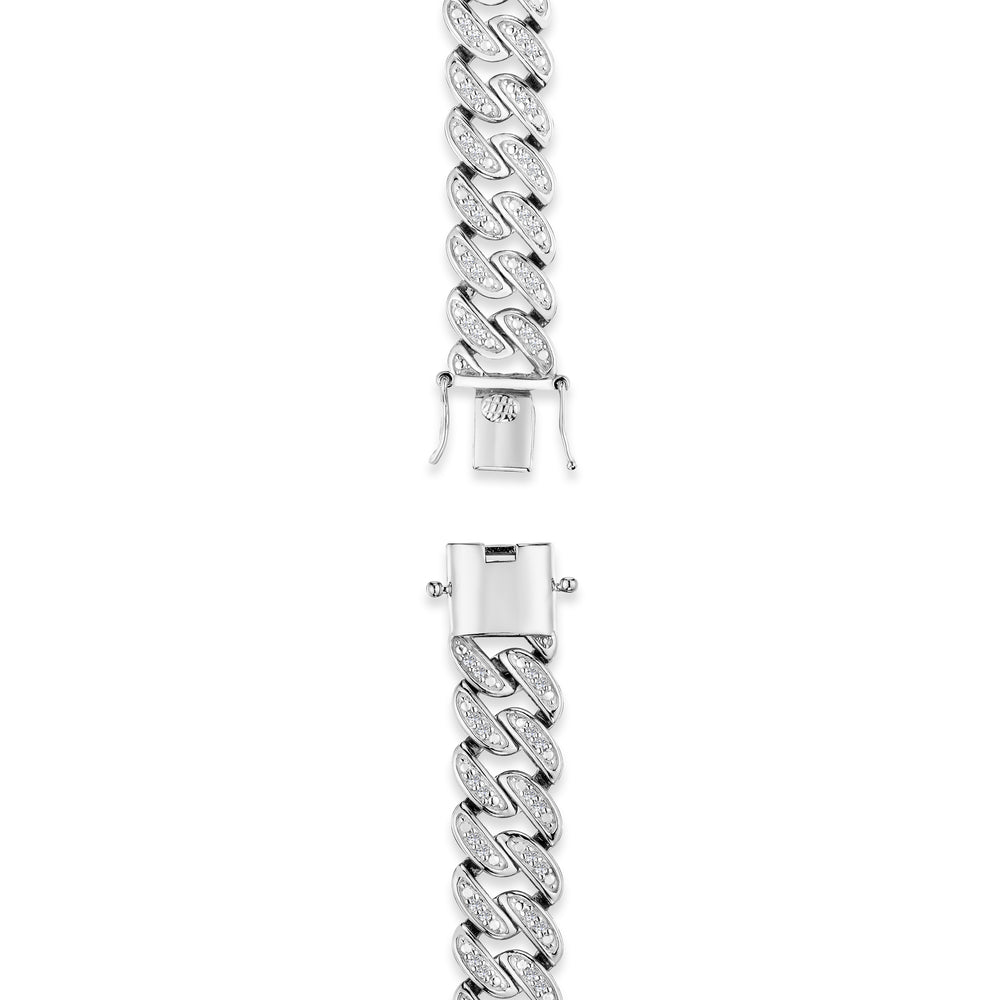 21 Inch Havana Cuban Lab Diamond Necklace 3.00ct Set in 925 Silver