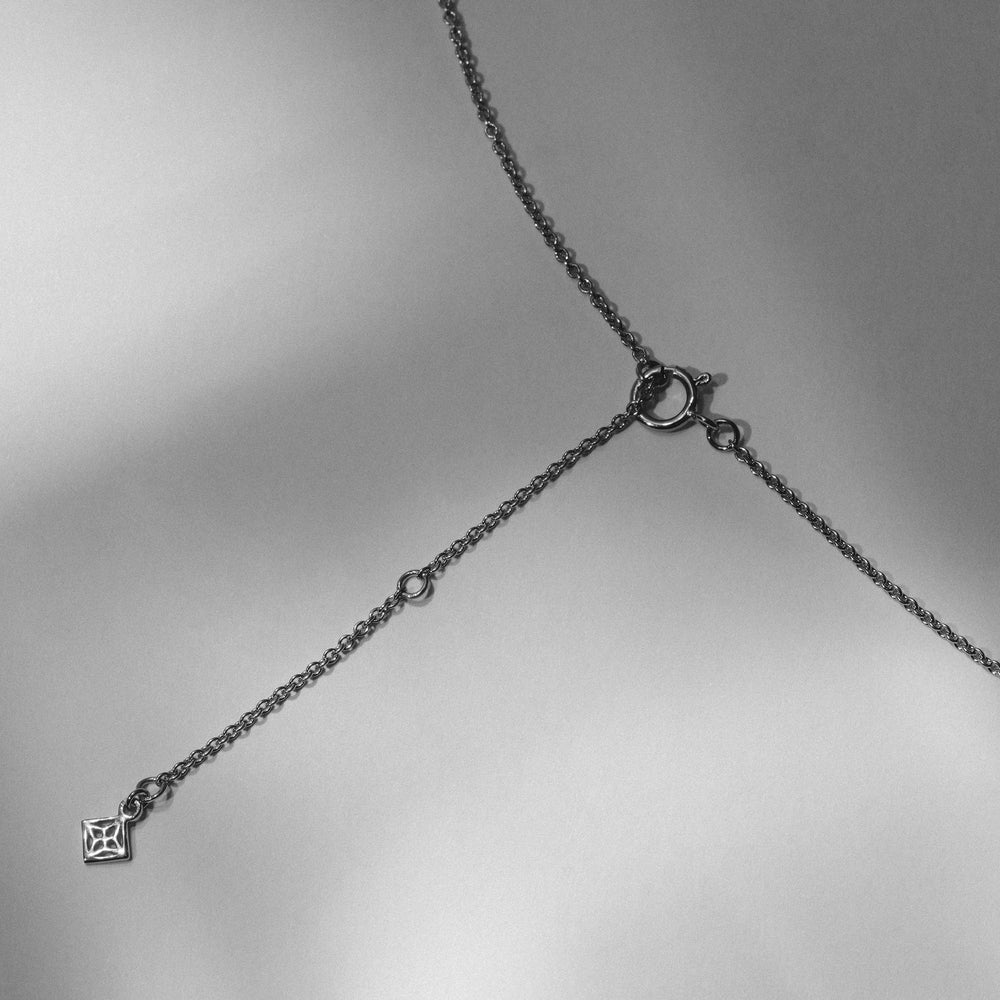 Love Letter Initial J Lab Diamond Necklace set in 9K White Gold