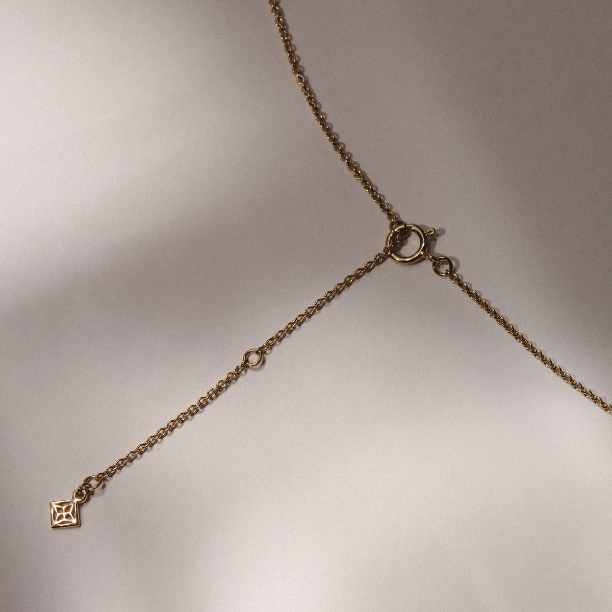 Love Letter Initial W Lab Diamond Necklace set in 9K Yellow Gold