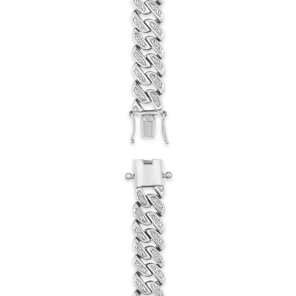 21 Inch Havana Cuban Lab Diamond Necklace 1.20ct Set in 925 Silver