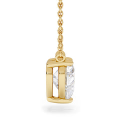Wanderlust Floating Heart Cut Lab Diamond Solitaire Necklace 1.50ct H/SI in 9K Gold