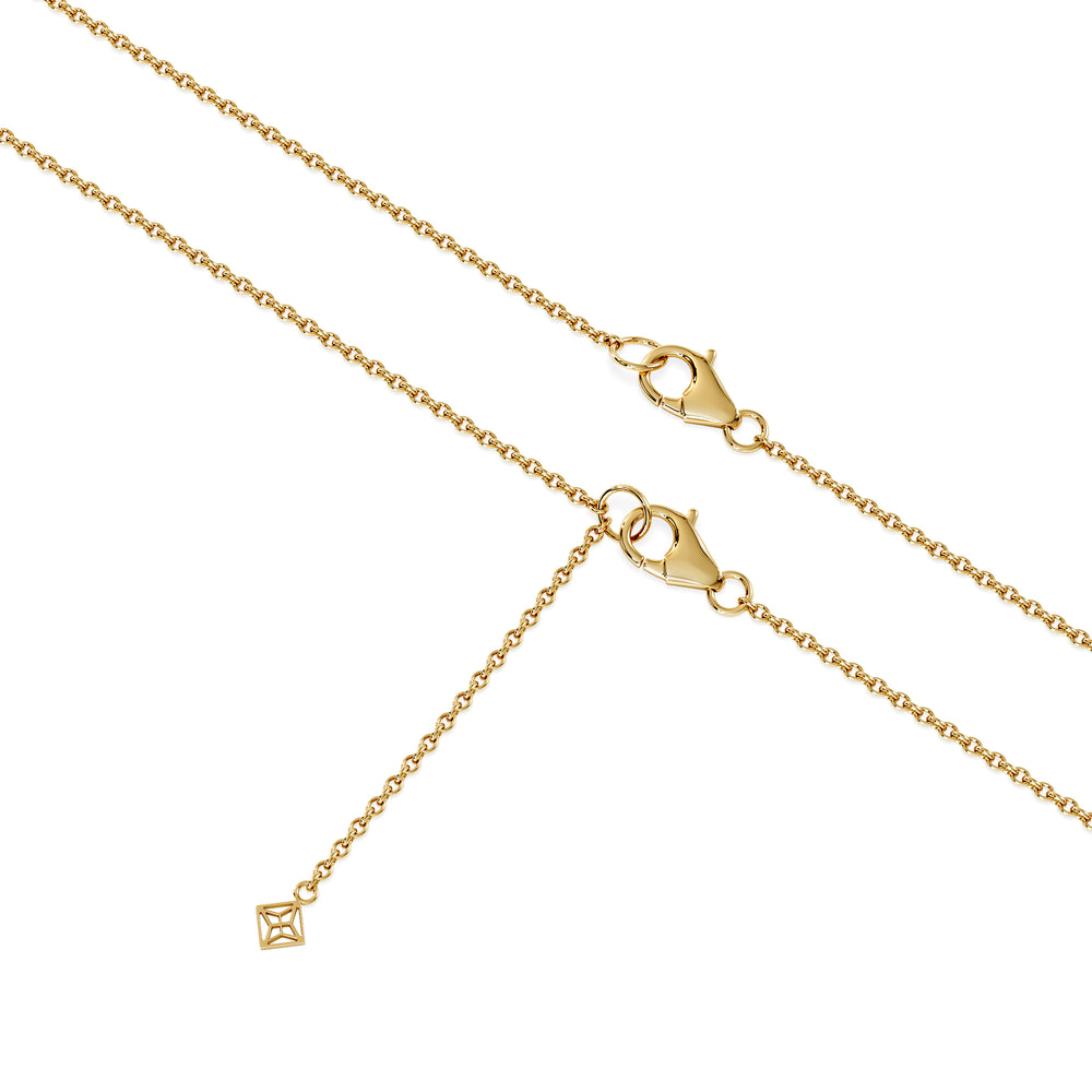 Horizon Heart Cut Lab Diamond Solitaire Necklace 0.25ct H/SI in 18k Gold Vermeil