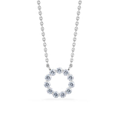Lab Diamond Eternal Glow Circle Necklace 0.25ct in 925 Silver