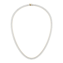 LUXE 24.00ct Lab Diamond Necklace with IGI Certified Oval-Cut Diamonds in 18K Yellow Gold