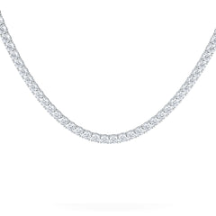 LUXE 20.00ct Lab Diamond Necklace with IGI Certified Brilliant-Cut Diamonds in 18K White Gold