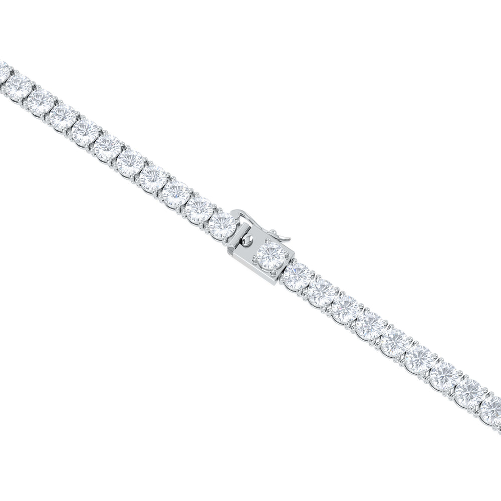 LUXE 20.00ct Lab Diamond Necklace with IGI Certified Brilliant-Cut Diamonds in 18K White Gold