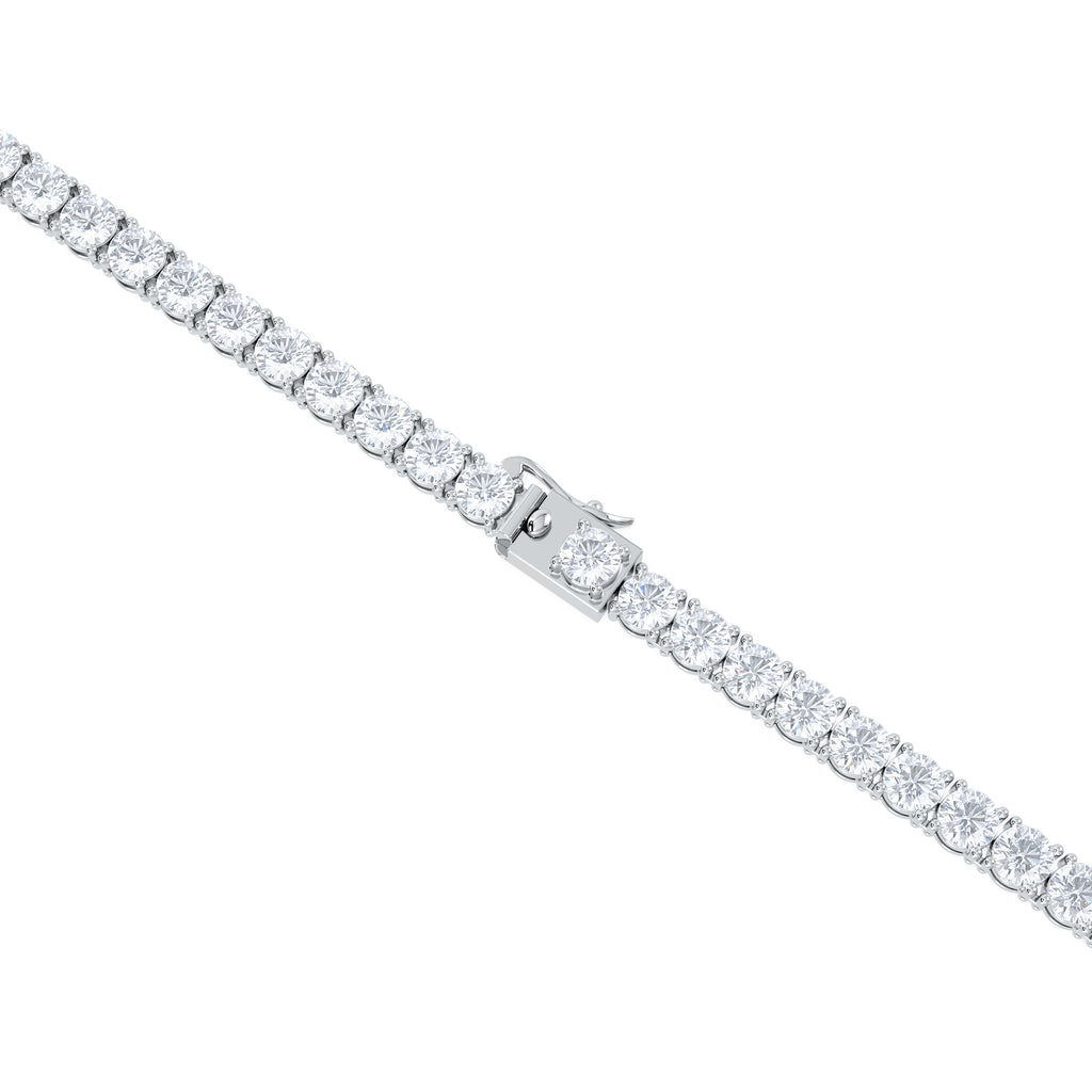 LUXE 20.00ct Lab Diamond Necklace with IGI Certified Brilliant-Cut Diamonds in 18K White Gold