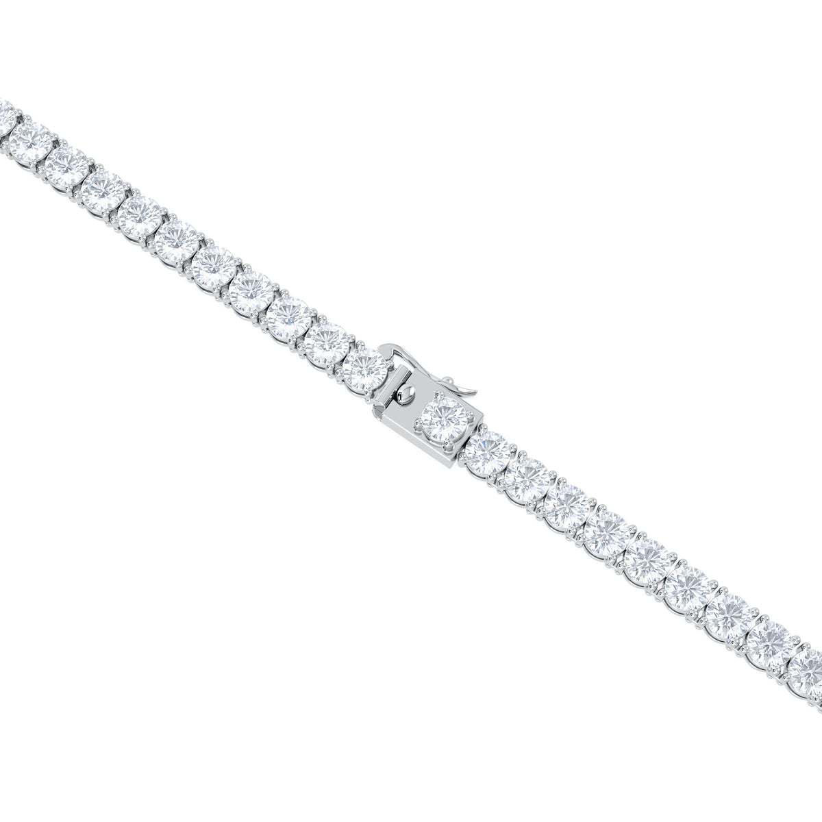 LUXE 20.00ct Lab Diamond Necklace with IGI Certified Brilliant-Cut Diamonds in 18K White Gold