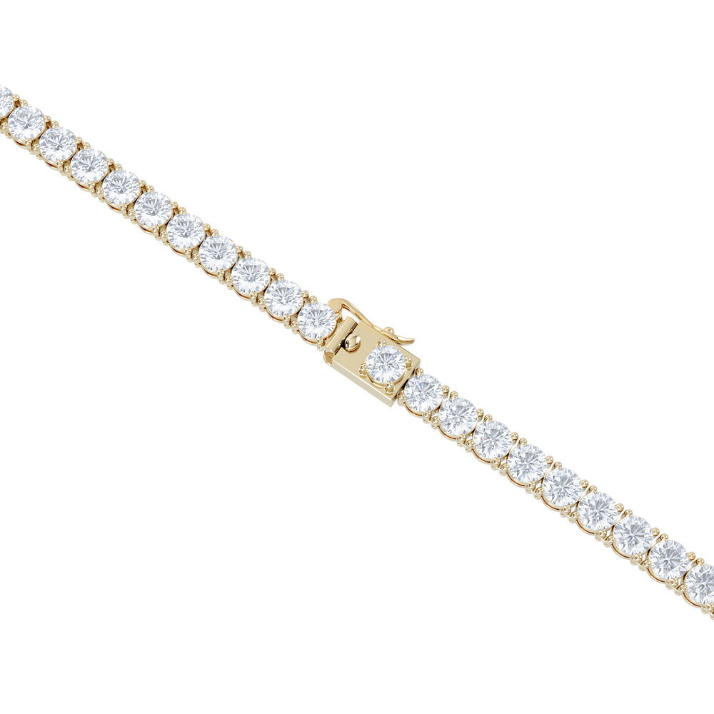 LUXE 20.00ct Lab Diamond Necklace with IGI Certified Brilliant-Cut Diamonds in 18K Yellow Gold