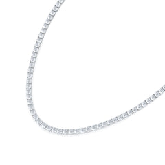 LUXE 30.00ct Lab Diamond Necklace with IGI Certified Brilliant-Cut Diamonds in 18K White Gold