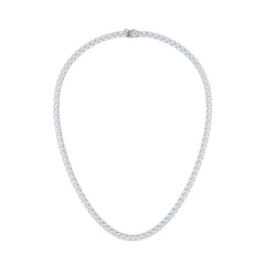 LUXE 30.00ct Lab Diamond Necklace with IGI Certified Brilliant-Cut Diamonds in 18K White Gold