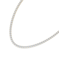 LUXE 30.00ct Lab Diamond Necklace with IGI Certified Brilliant-Cut Diamonds in 18K Yellow Gold