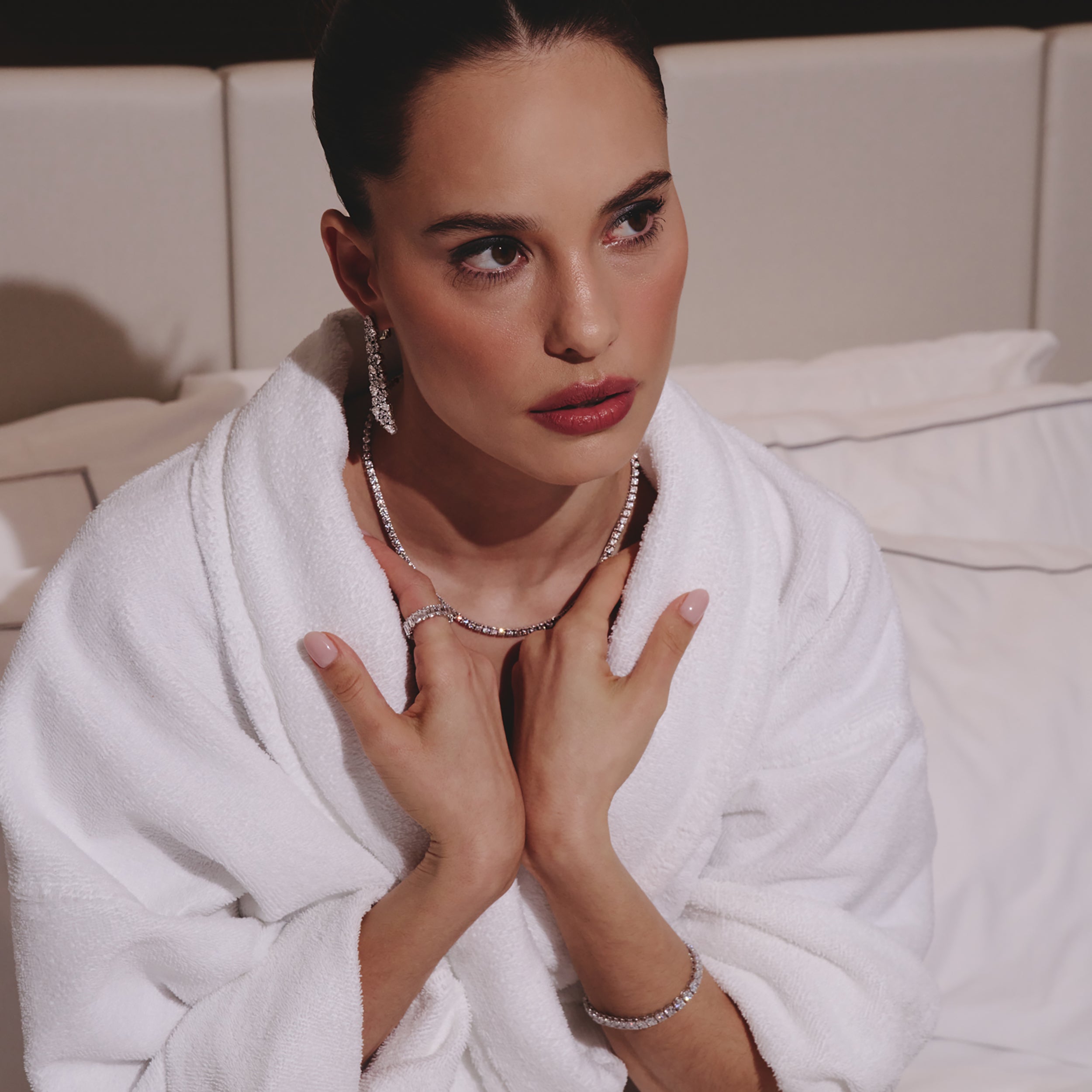 LUXE 10.00ct Lab Diamond Chandelier Earrings with IGI Certified Pear ...