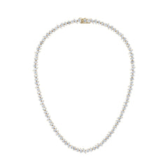 LUXE 22.00ct Lab Diamond Necklace with IGI Certified Mixed-Cut Diamonds in 18K Yellow Gold