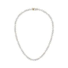 LUXE 27.00ct Lab Diamond Necklace with IGI Certified Mixed-Cut Diamonds in 18K Yellow Gold
