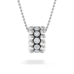 Solis 0.26ct Round Cut Lab Diamond Pendant Necklace in Sterling Silver