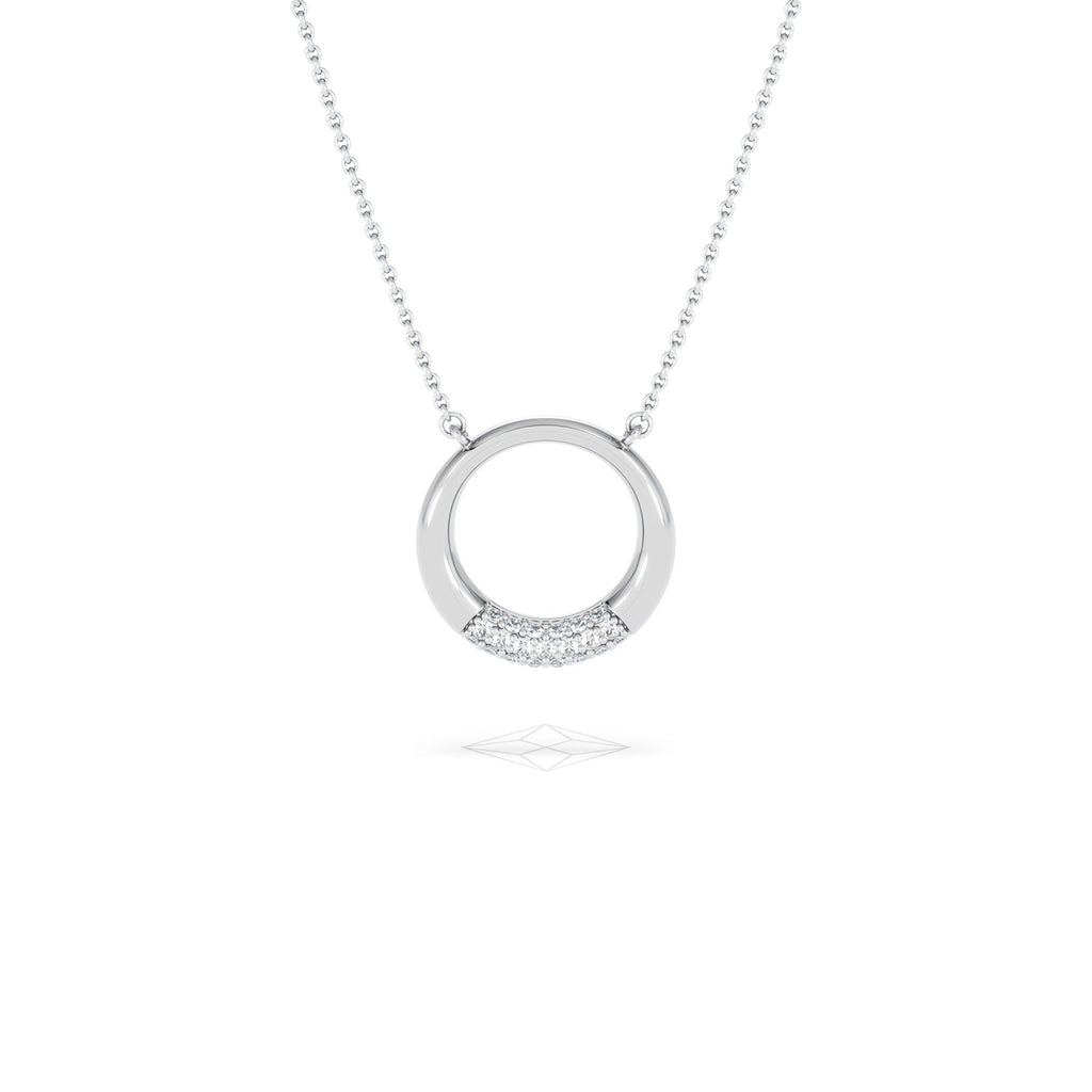 Luna 0.30ct Lab Diamond Necklace in Sterling Silver