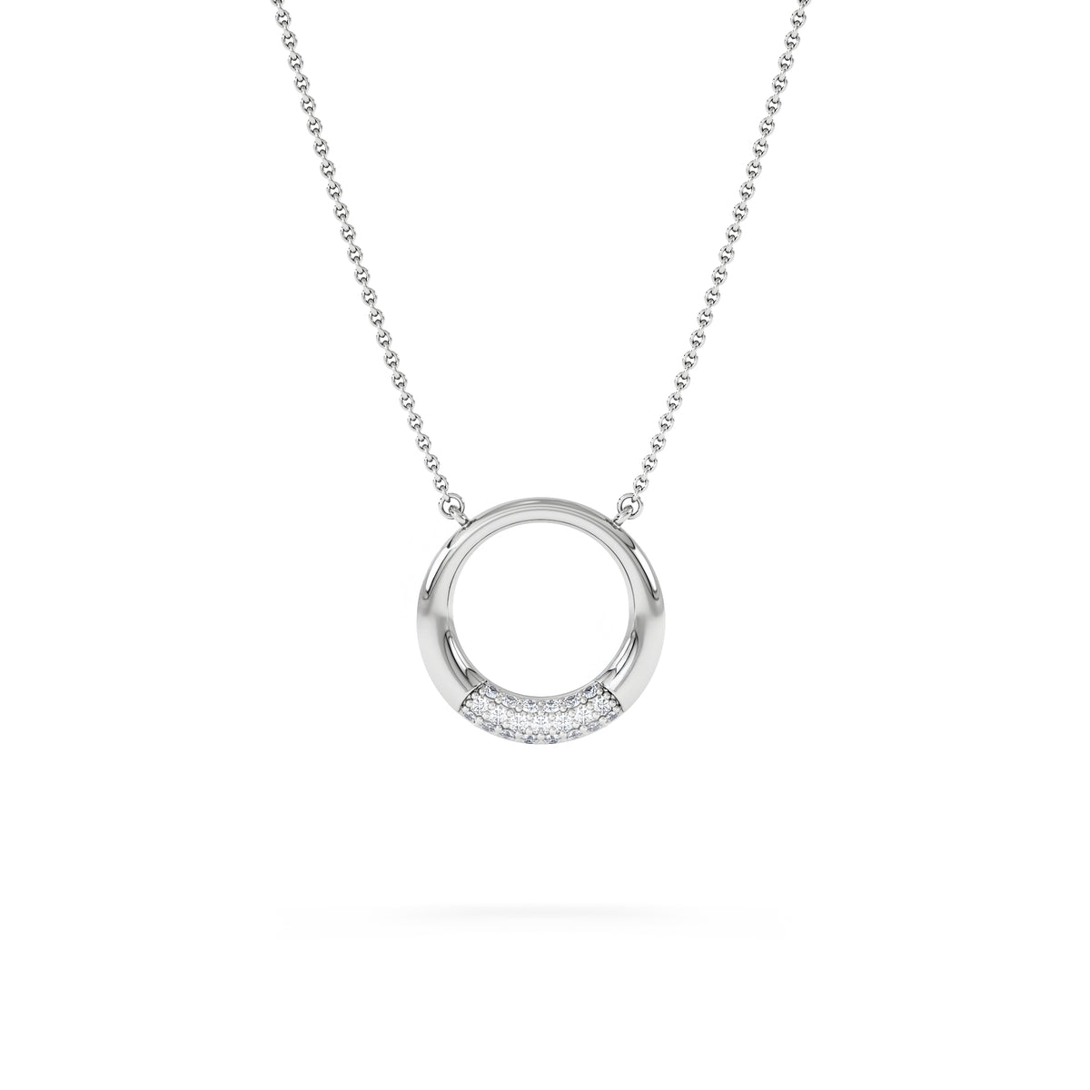 Luna 0.30ct Lab Diamond Necklace in Sterling Silver